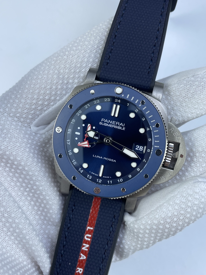 (준비완료/특급배송)NO.3070/ VS공장 파네라이 섭머저블 GMT 루나로사 PAM1507 42미리 블루
