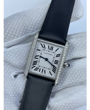 (준비완료/특급배송)NO.3087/AF공장 까르띠에 탱크머스트 25.5미리 라지사이즈 다이아베젤