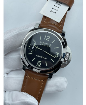 (준비완료/특급배송 )NO.3533/HW공장 파네라이 루미노르 마리나 PAM111 스틸 가죽스트랩