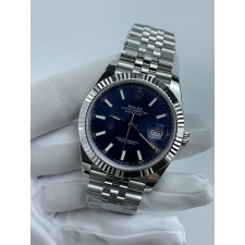 (준비완료/특급배송)NO.3584/롤렉스 데이저스트 41 블루 바 인덱스 126334 QP공장