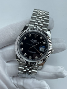 (준비완료/특급배송)NO.3588/롤렉스 데이저스트 126334 41미리 블랙다이얼 다이아몬드 인덱스 QP공장
